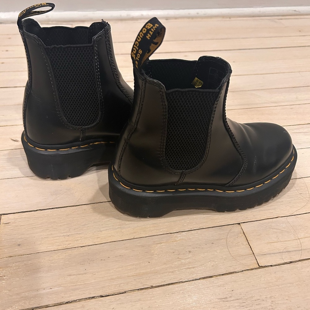 Dr. Martens Smooth Leather Platform Chelsea Boots